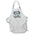 Apron - Cavalier King Charles Spaniel Pattern Blue Designs Dogs