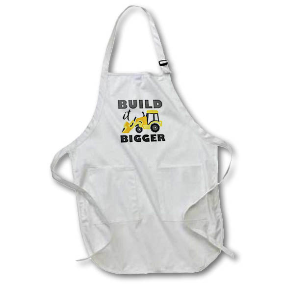 Apron - Cute Construction Build it Bigger Designs Kids Stuff