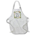 Apron - Mother of the Bride Mint Orange Blossom Designs Text Art