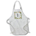 Apron - H - Orange Blossom Mint Monograms Designs Monogram Collection