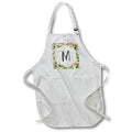 Apron - M - Orange Blossom Mint Monograms Designs Monogram Collection
