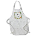 Apron - S - Orange Blossom Mint Monograms Designs Monogram Collection