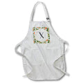 Apron - X - Orange Blossom Mint Monograms Designs Monogram Collection