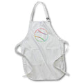 Apron - Rainbow Watercolor Tennis Ball Designs Sports
