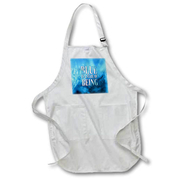 Apron - Image of Words Blue Is A State Of Being – Soul Food