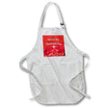 Apron - Image of Words Youre My Christmas Star on Red Christmas Background – Christmas