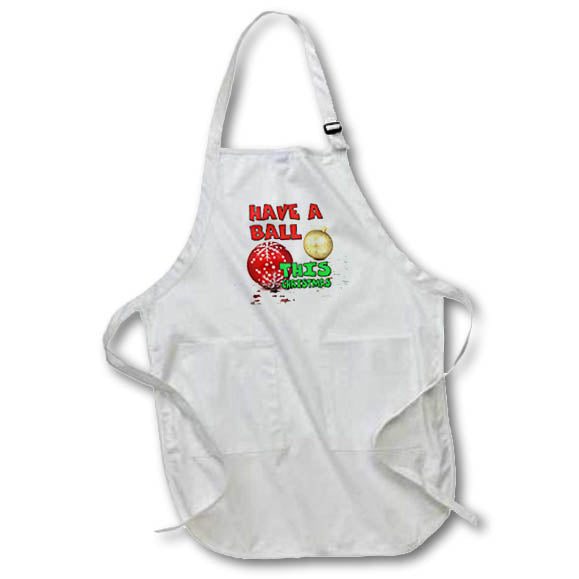 Apron - Image of Words Have A Ball This Christmas – Christmas