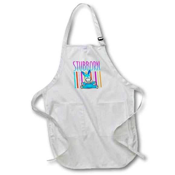 Apron - Image of Word Stubborn with Cartoon Mule – Charisma