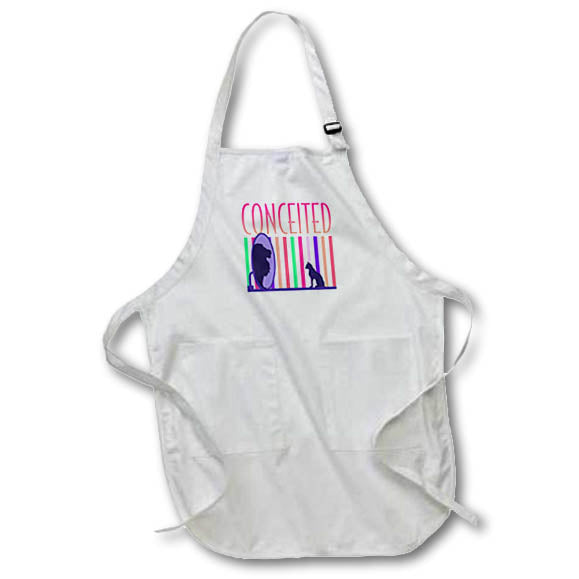 Apron - Image of Word Conceited with Striped Background – Charisma