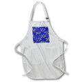 Apron - A pattern of colorful rainbow tribal killer whales over nautical map. Creative Studios – Tribal Ocean Animals