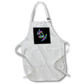 Apron - A pair of colorful rainbow tribal killer whales. Creative Studios – Tribal Ocean Animals