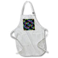 Apron - A pattern of colorful rainbow tribal killer whales orcas. Creative Studios – Tribal Ocean Animals