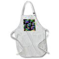 Apron - A pattern of colorful rainbow tribal dolphins. Creative Studios – Tribal Ocean Animals