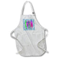 Apron - Surfing Aloha Beaches cool pineapple with pink flamingo pattern. Creative Studios –Hawaii Islands Aloha