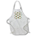 Apron - Polynesian tiki statue with palm trees and tropical flowers. Creative Studios –Hawaii Islands Aloha