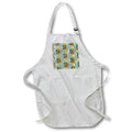 Apron - Tropical floral pattern of Aloha Beaches with Hawaiian Tiki statue. Creative Studios –Hawaii Islands Aloha