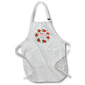 Apron - Merry Christmas To The Best Bus Driver Ever - Poinsettia Wreath Designs Holidays
