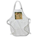 Apron - Image of Country Pine Floor With Happy New Year And Greenery lens Art by Florene - Happy New Year