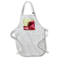 Apron - A macro photograph of a burgundy red daylily. Stamp City - flower macro