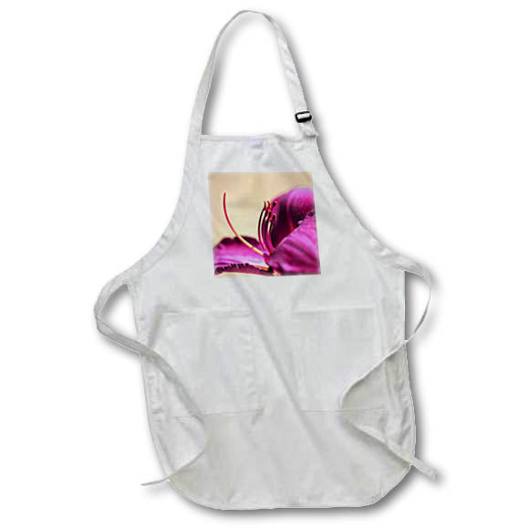 Apron - A macro photograph of a purple daylily. Stamp City - flower macro
