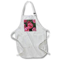 Apron - A macro photograph of pink and white dianthus flowers. Stamp City - flower macro