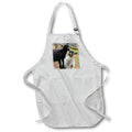 Apron - A photo of a baby goat sticking out his tongue while another watches. Stamp City - animals