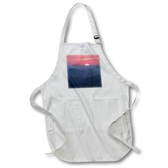 Apron - Photograph of the Blue Ridge mountains during a sunrise. Stamp City - landscape