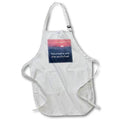 Apron - Mountains are the souls fuel written on a sunrise in the mountains. Stamp City - typography - landscape