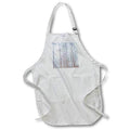Apron - Photograph of a foggy morning through the pine trees on our property. Stamp City - landscape