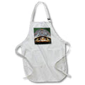 Apron - A close up photograph of a box turtle coming out of his shell. Stamp City - animal macro