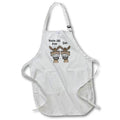 Apron - Funny Cute Donkey tells other donkey Youre an ass insulting satire Funny