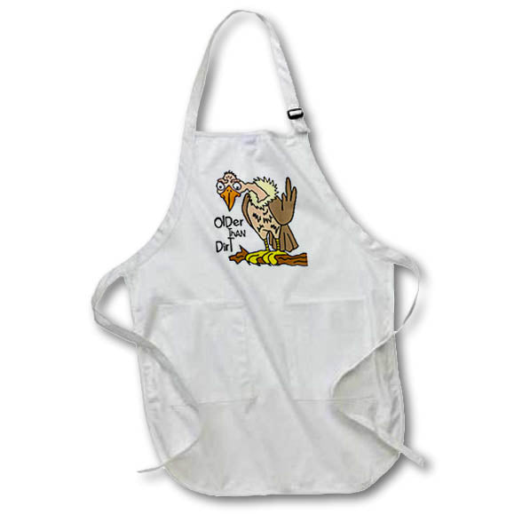 Apron - Funny Old Buzzard Older than Dirt old age over the hill Satire Funny