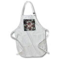 Apron - Image of Mandala With Rose Tan And Taupe Floating Pattern lens Art by Florene - Mandala Fractals