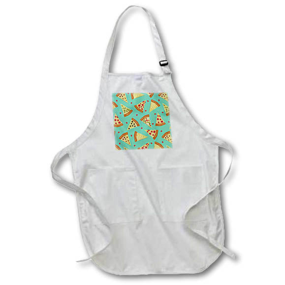 Apron - Retro Pizza Lover Pattern Designs Food and Drink