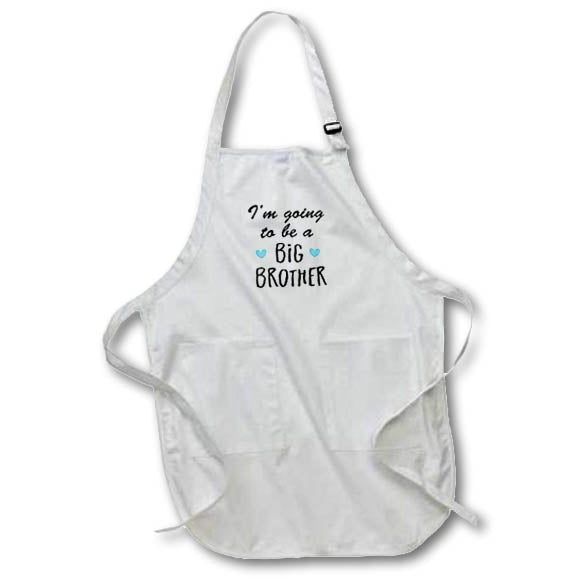 Apron - Im Going To Be A Big Sister Blue Heart Designs Baby
