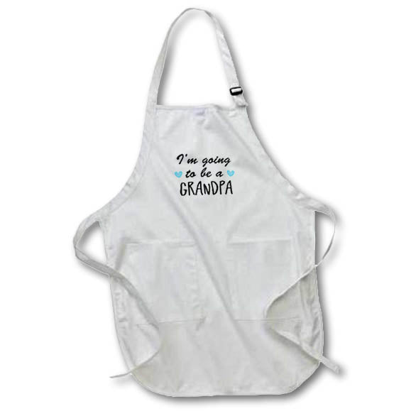 Apron - Im Going To Be A Grandpa Blue Heart Designs Baby
