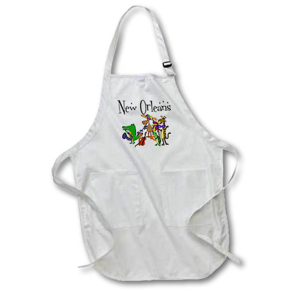 Apron - Cool Fun New Orleans and Mardi Gras party Masks travel Animals Travel