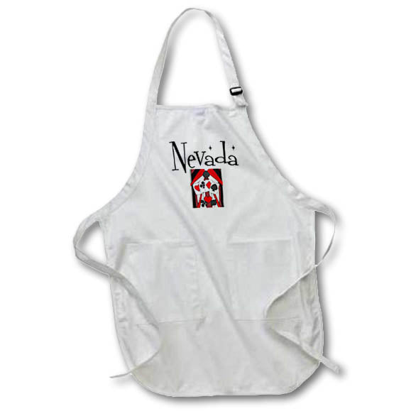 Apron - Cool Fun Nevada and Card Deck Gambling travel for gamblers and Casinos Funny