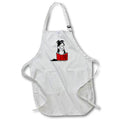 Apron - Funny Cute Border Collie Puppy Dog reding Book Agility Obstacle Course Pets
