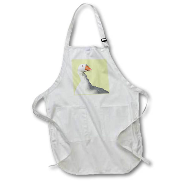 Apron - As Happy As A Duck In A Desert Isolated On Sand Color Background Vector Art - Duck