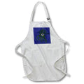 Apron - Creepy Tentacled Evil Eye Cyclops Creature In Green Acrylic Painting - Halloween Monster