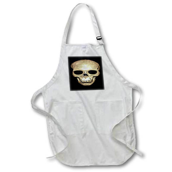 Apron - Floating Antique Human Skull Vector Vector Art - Skull