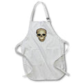 Apron - Antique Human Skull Anatomical Art Isolated On White Acrylic Painting - Skull