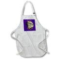 Apron - Happy Halloween Bats and Haunting Moon Vector Art - Happy Halloween