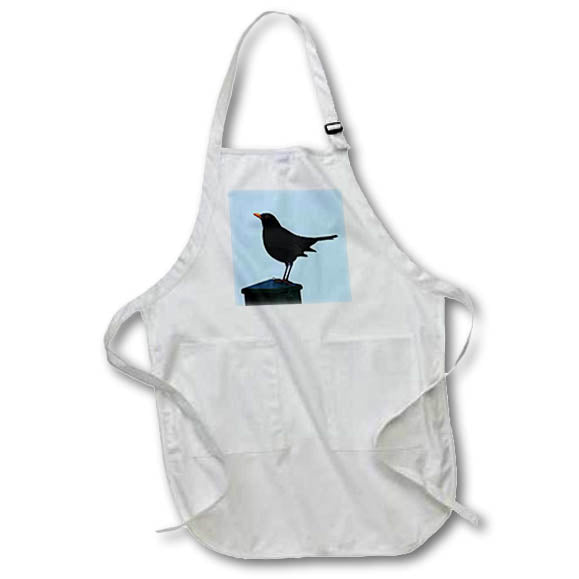 Apron - Minimalistic Blackbird Vector Art Vector Art - Blackbird