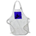 Apron - MotorX Silhouette Dirt Bike Black Silhouette Vector Art - Dirt Bike
