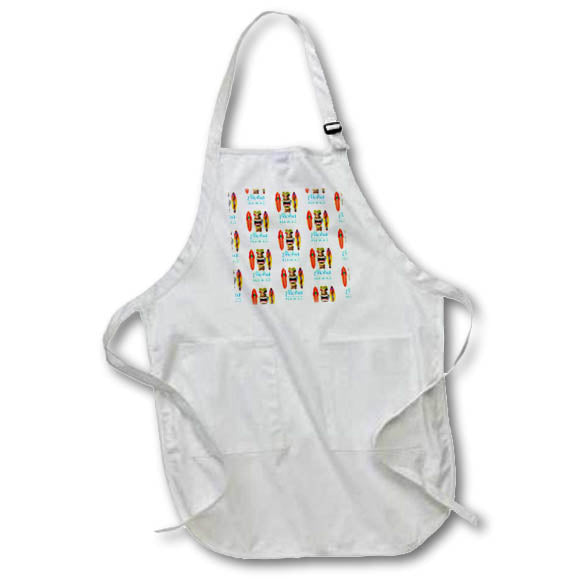 Apron - An Tiki statue to show the spirit of Hawaii and Aloha with surfboards. Creative Studios –Hawaii Islands Aloha