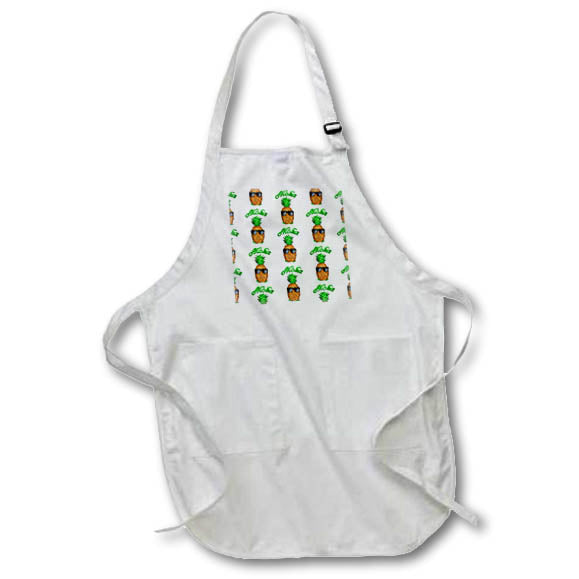Apron - A fun pineapple island pattern with sunglasses pattern saying Aloha. Creative Studios – Hawaii Islands Aloha