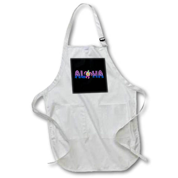 Apron - A colorful tropical Aloha and honu sea turtle for a Hawaii vacation. Creative Studios – Hawaii Islands Aloha