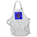 Apron - Nautical ship anchor and helm on a blue sailing map for your Captain. Creative Studios – Nautical Sailing